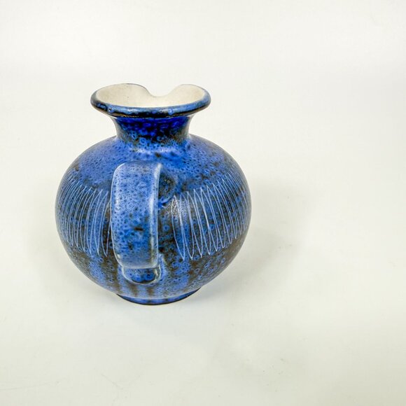 Thoms Keramik West Germany Blue Speckled Glaze Pitcher 120/9 - Picture 2 of 7